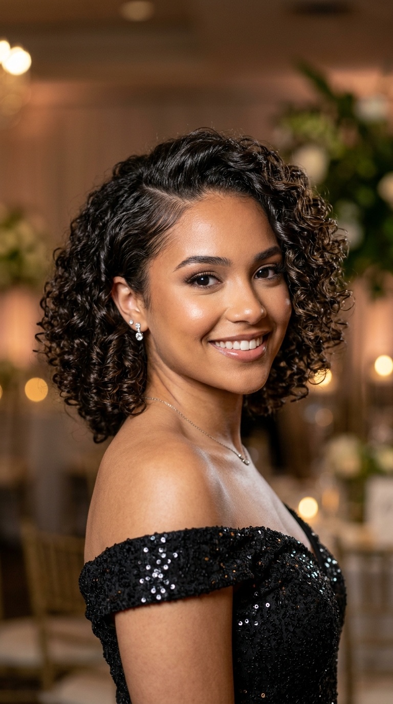 Deep Side Part with High Shine