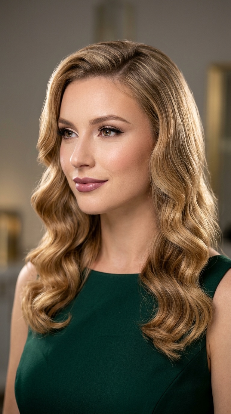 Deep Side Part with Hollywood Ripples