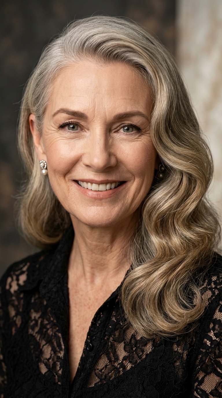Deep Side Part with Hollywood Waves