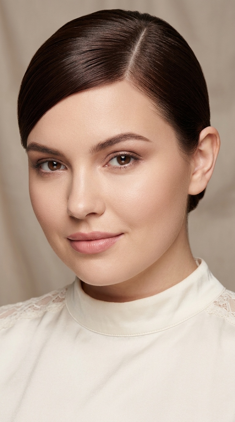 Deep Side Part with Sleek Finish