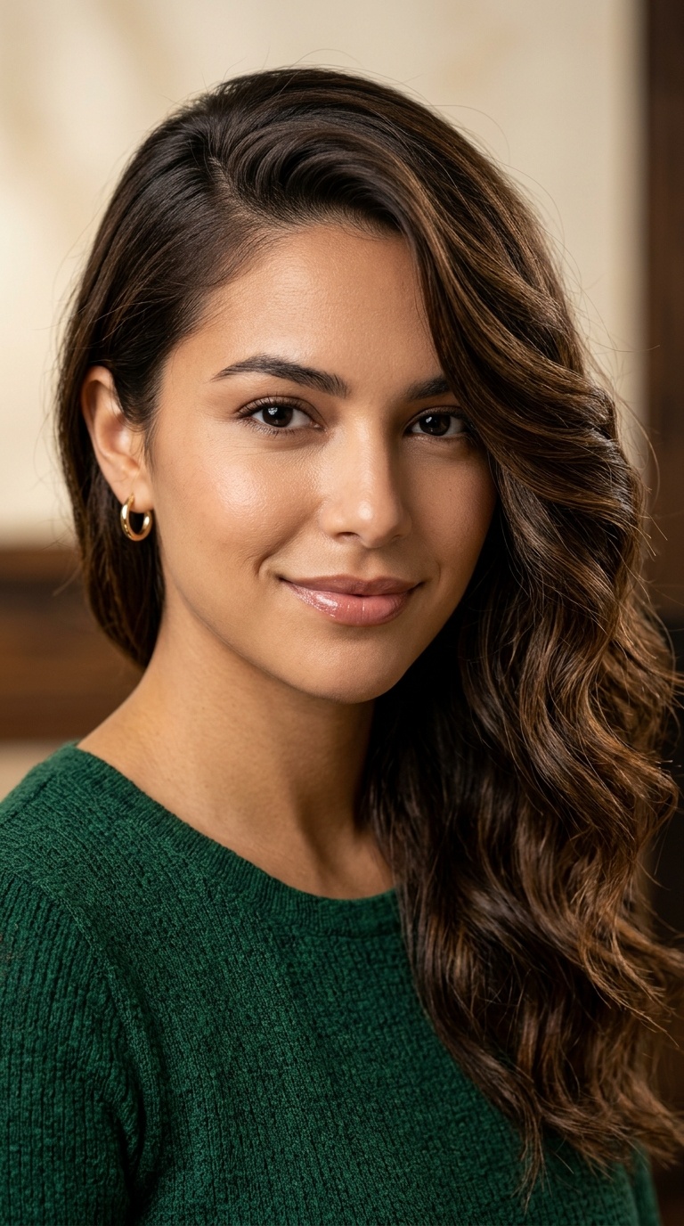 Deep Side Part with Texture