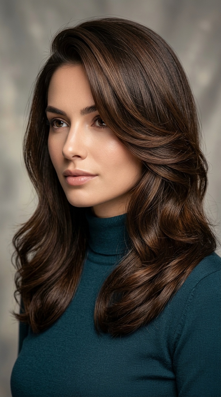 Deep Side-Parted Layered Waves