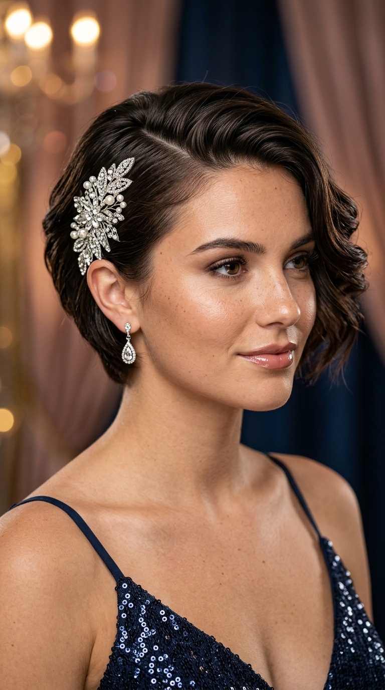 Deep Side Sweep with Statement Clip