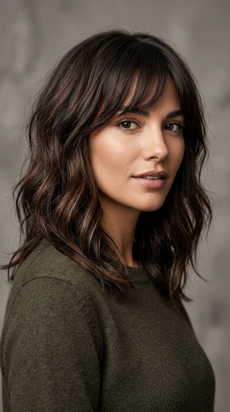 Deep Side-Swept Bangs