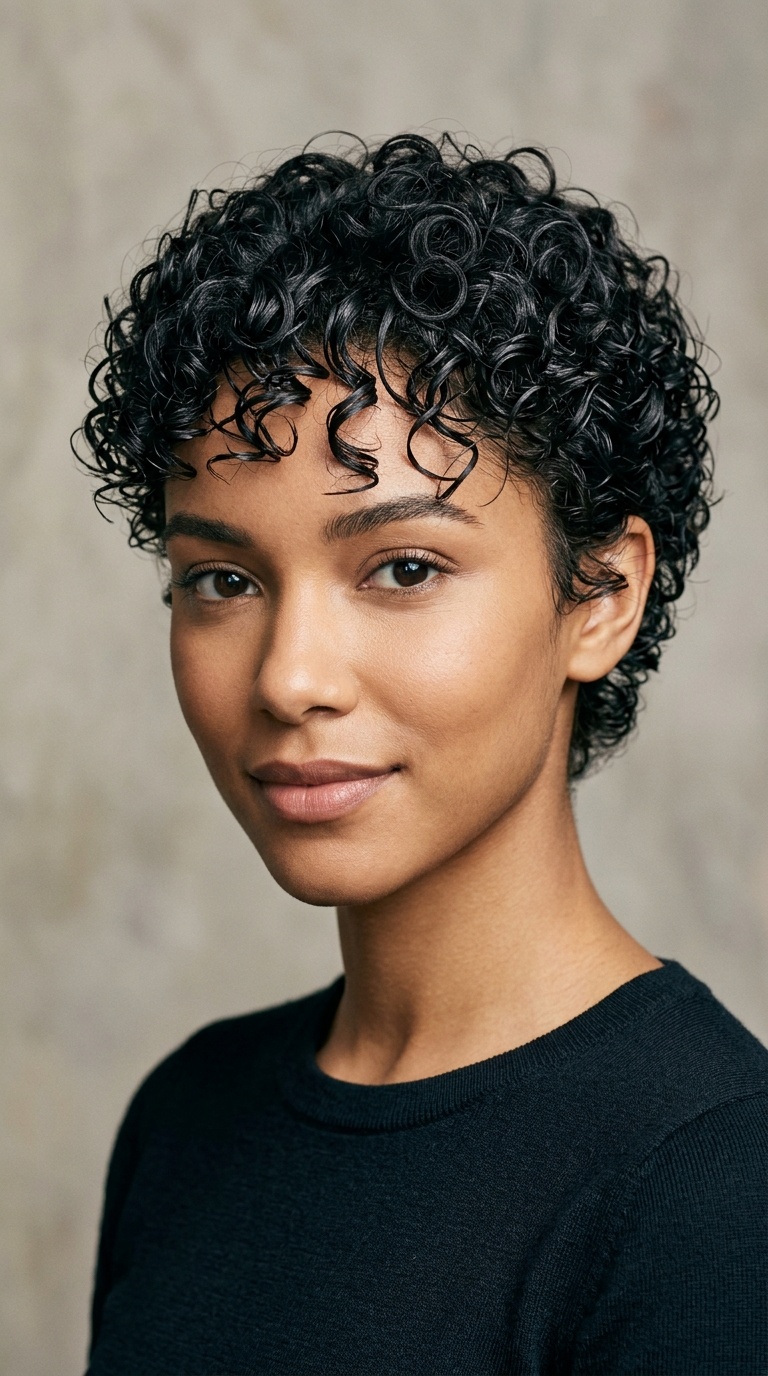 Defined Curls with Gel