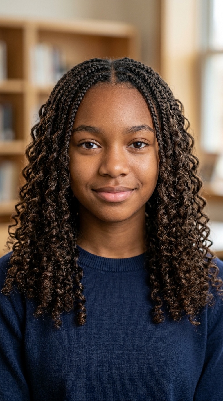 Defined Curls with Micro-Braids