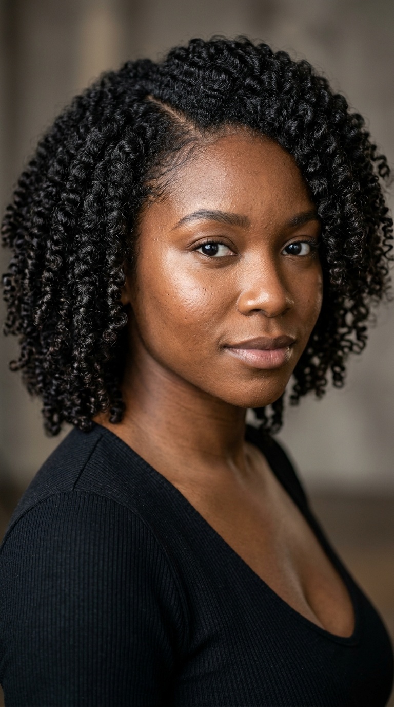 Defined Finger Coils with Side-Part Layers