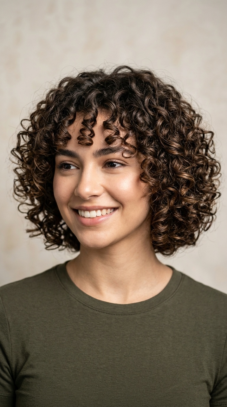 Defined Ringlet Bob