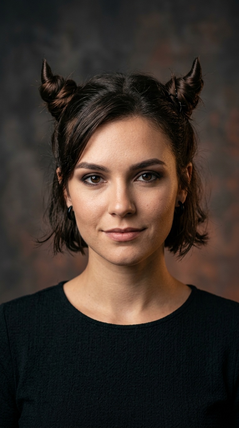Devil Horn Space Buns