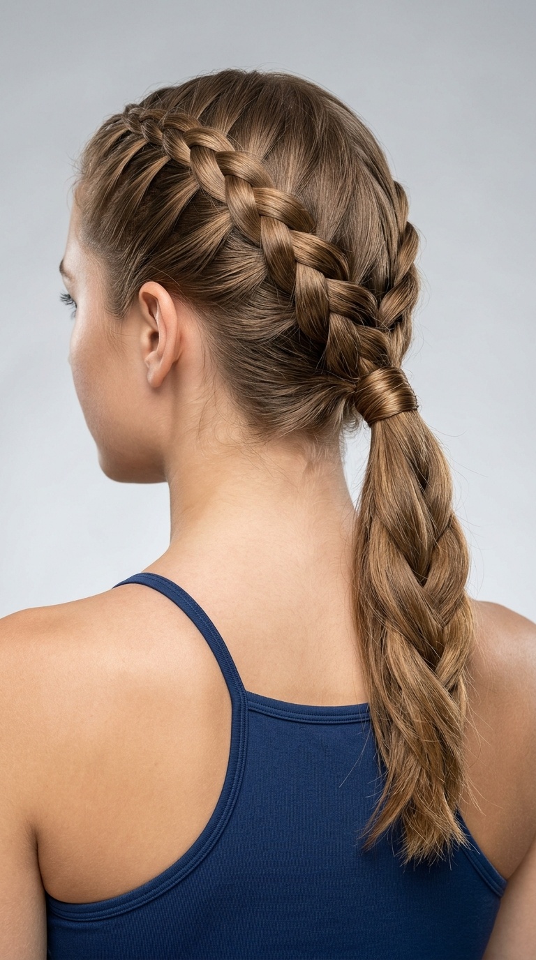 Diagonal French Braid