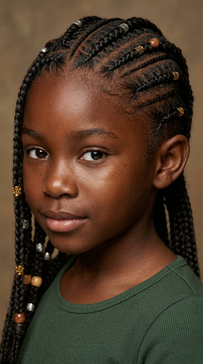 Diagonal Tribal Braids