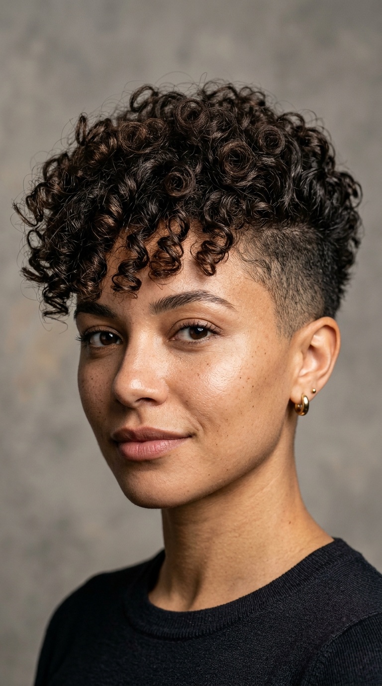 Disconnected Undercut with Curls