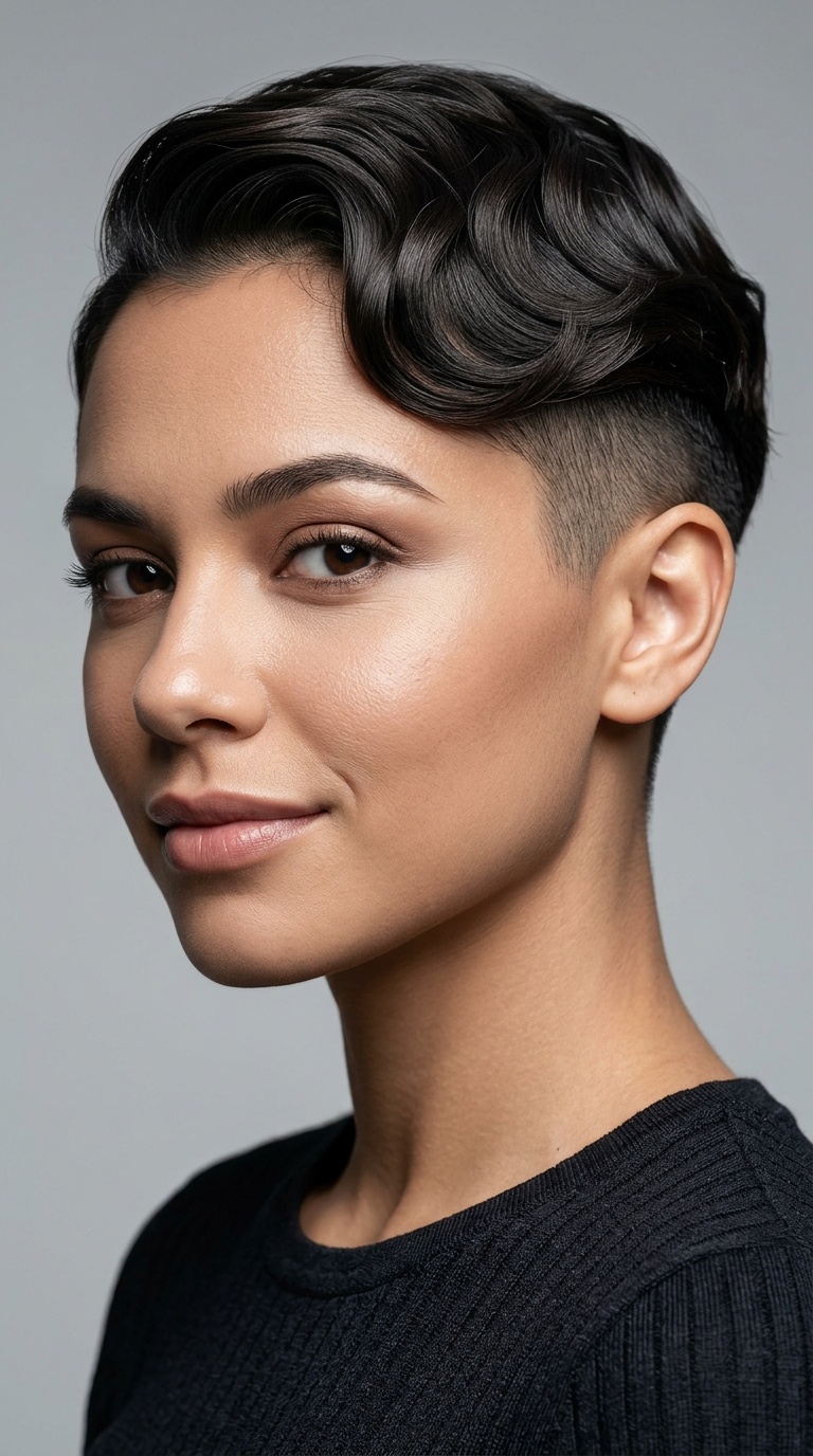 Disconnected Undercut with Finger Waves