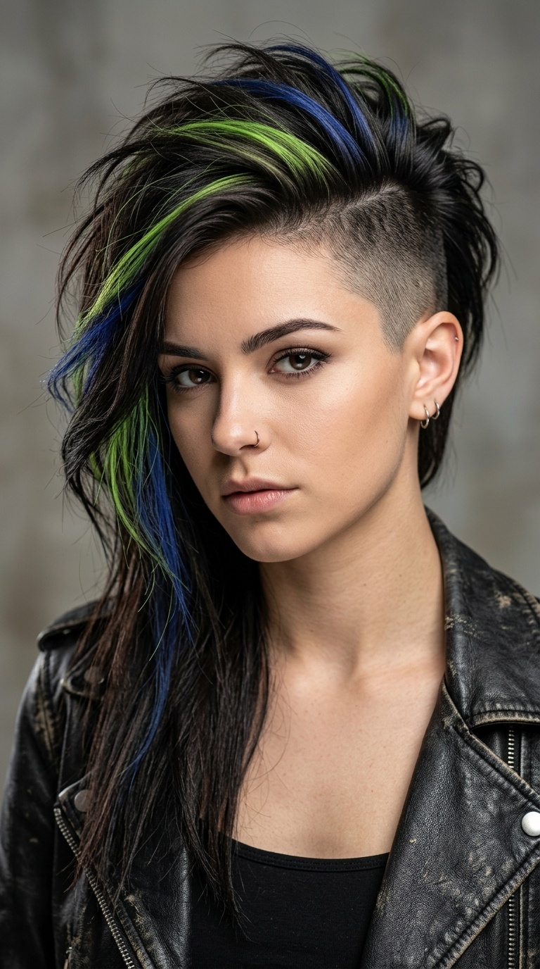 Disconnected Undercut with Neon Accents