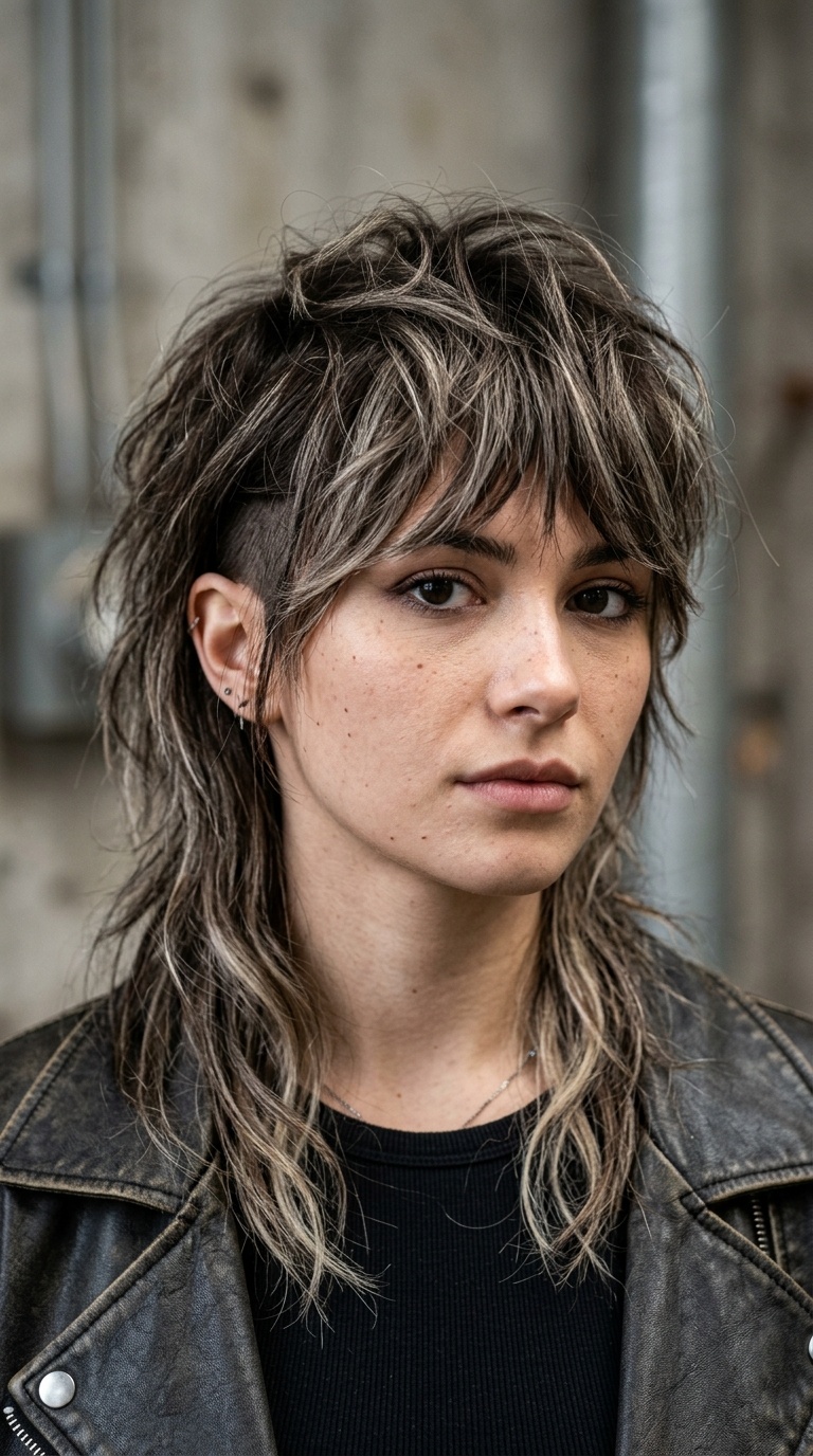 Disconnected Undercut Wolfcut