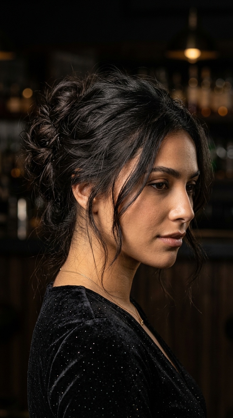 Disheveled French Twist