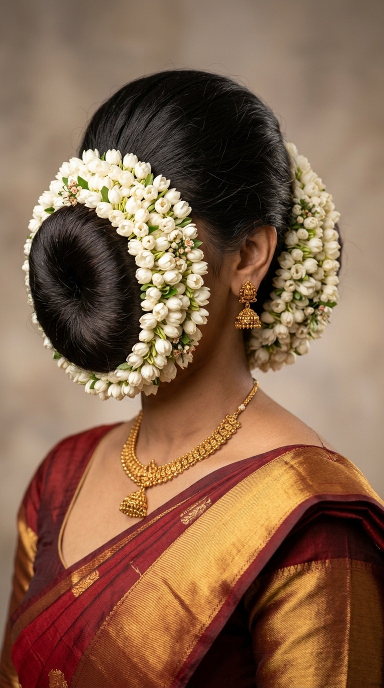 Donut Bun with Double Floral Layer