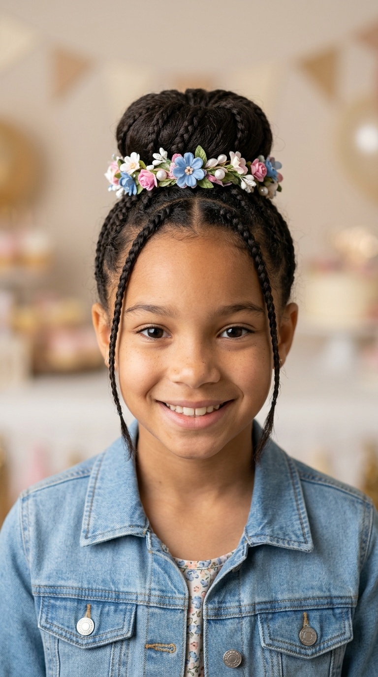 Donut Bun with Floral Wrap