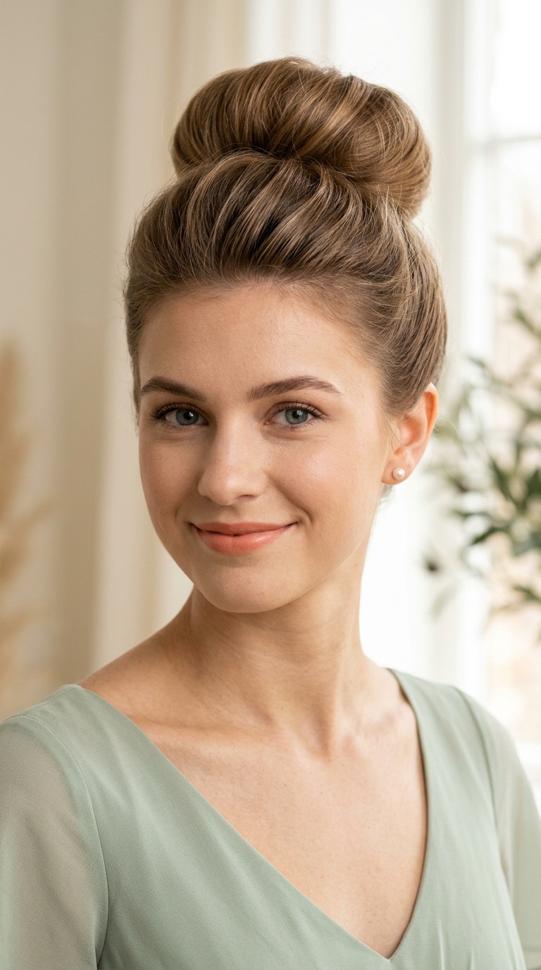 Donut Bun with Teased Roots