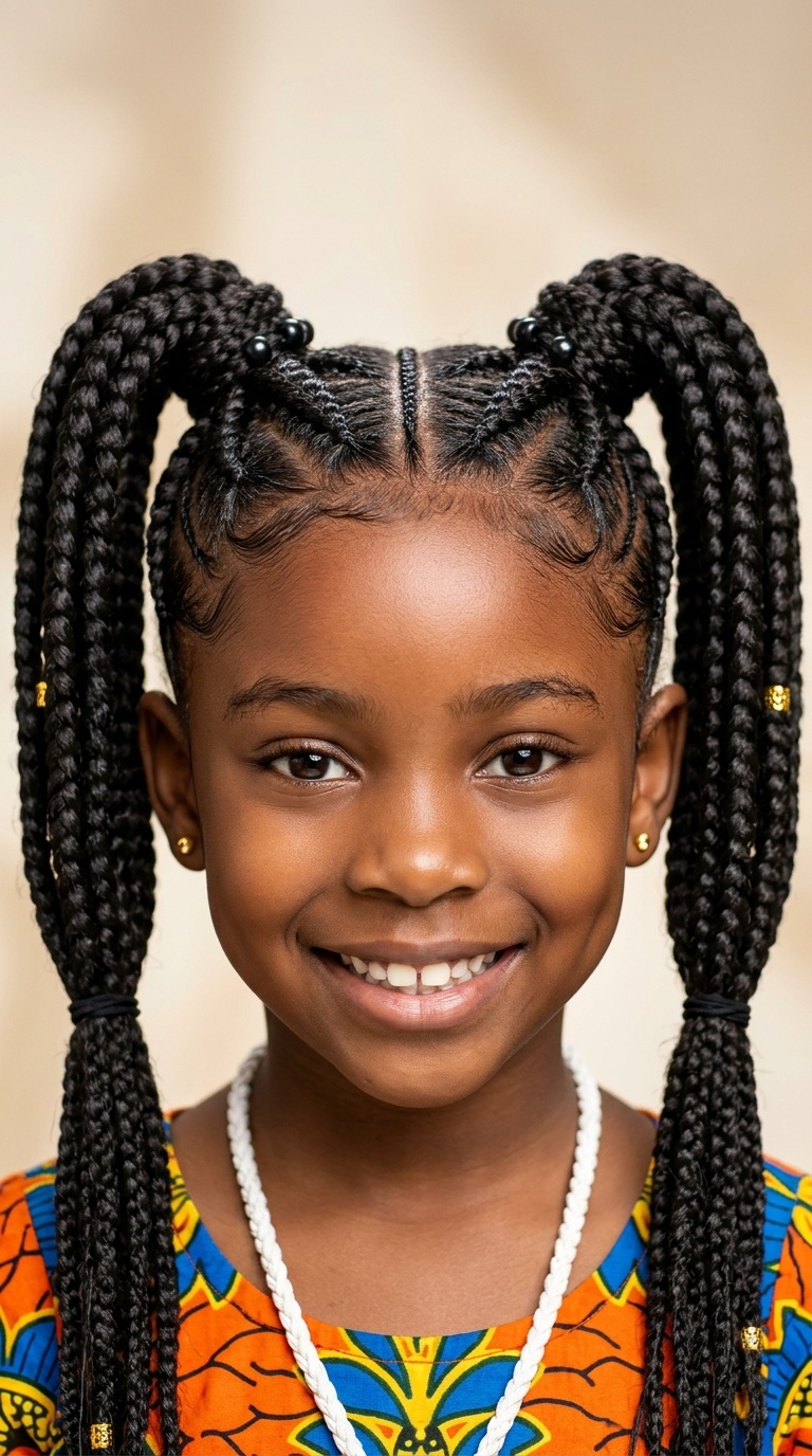 Double Braided Base Ponytails