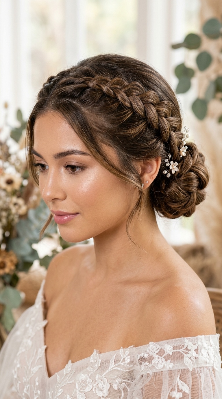 Double Braided Low Bun