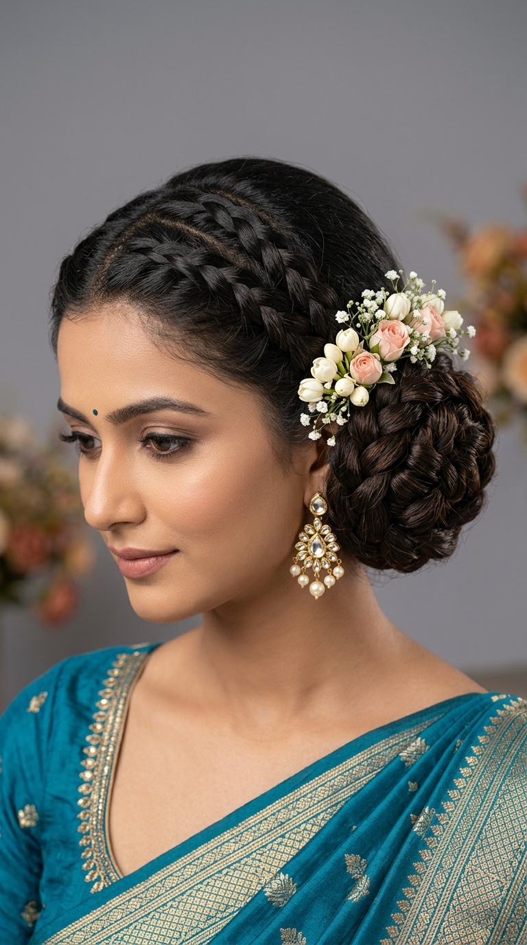 Double Braided Low Bun