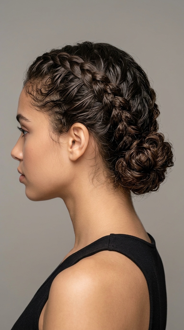 Double Braided Low Bun