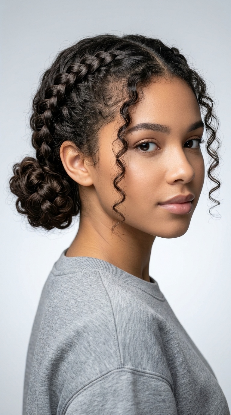 Double Braided Low Buns