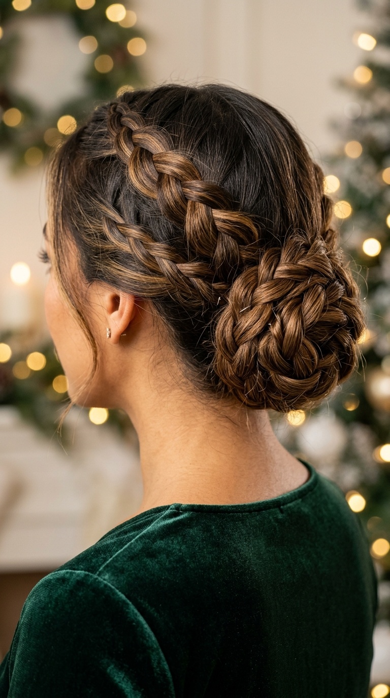 Double Braided Rose Updo