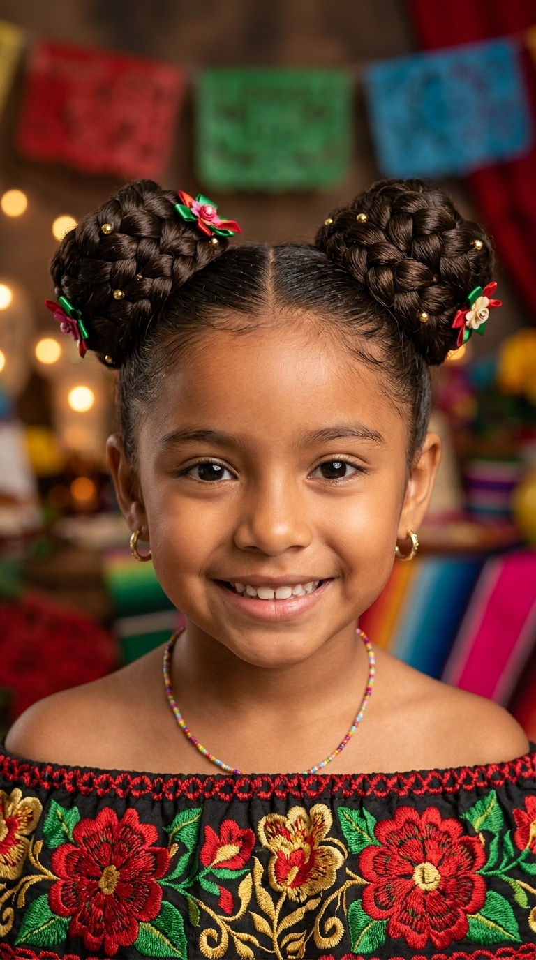 Double Braided Space Buns