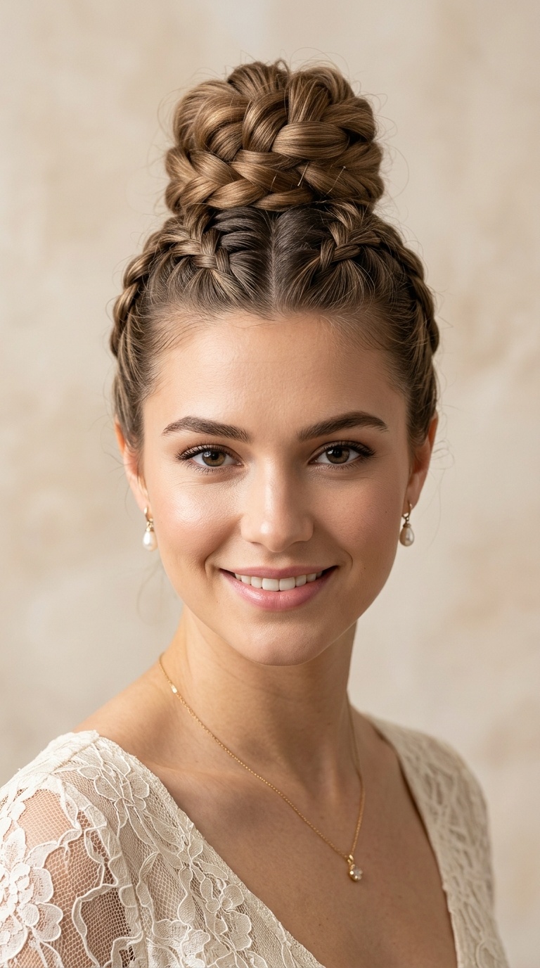 Double Braided Top Knot