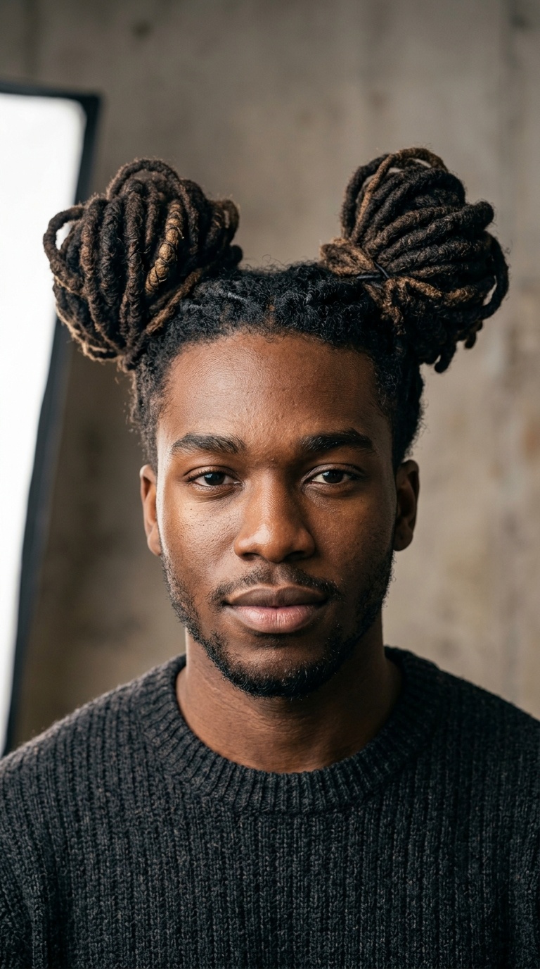Double Bun Dreads