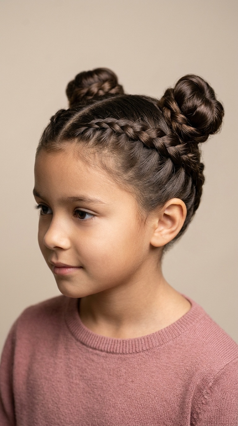 Double Bun French Braids
