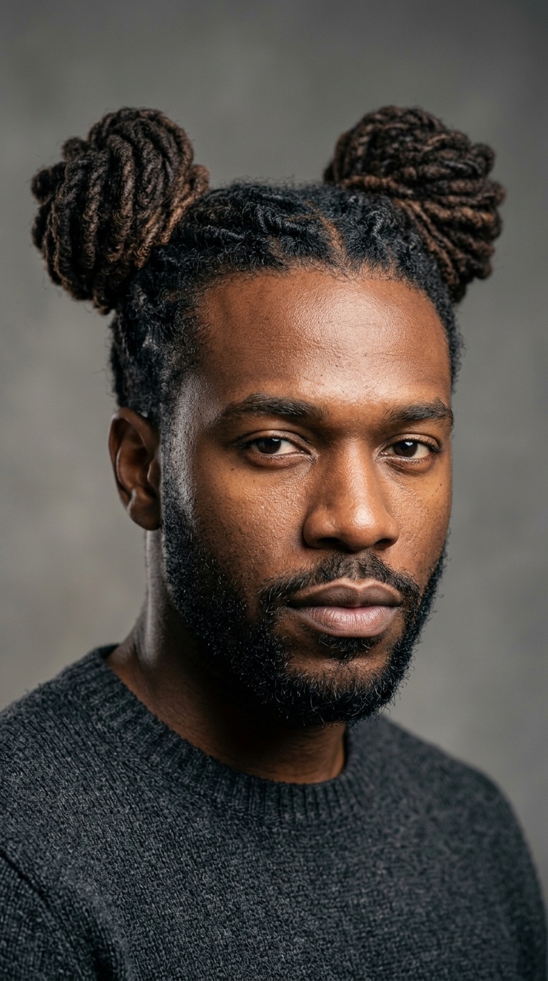 Double Bun (Space Buns for Men)