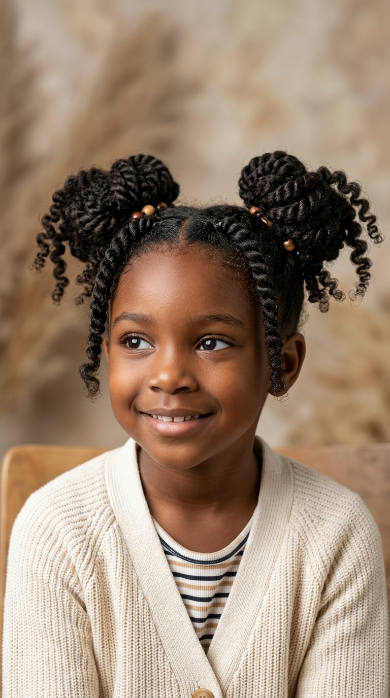 Double Bun Twists with Loose Ends