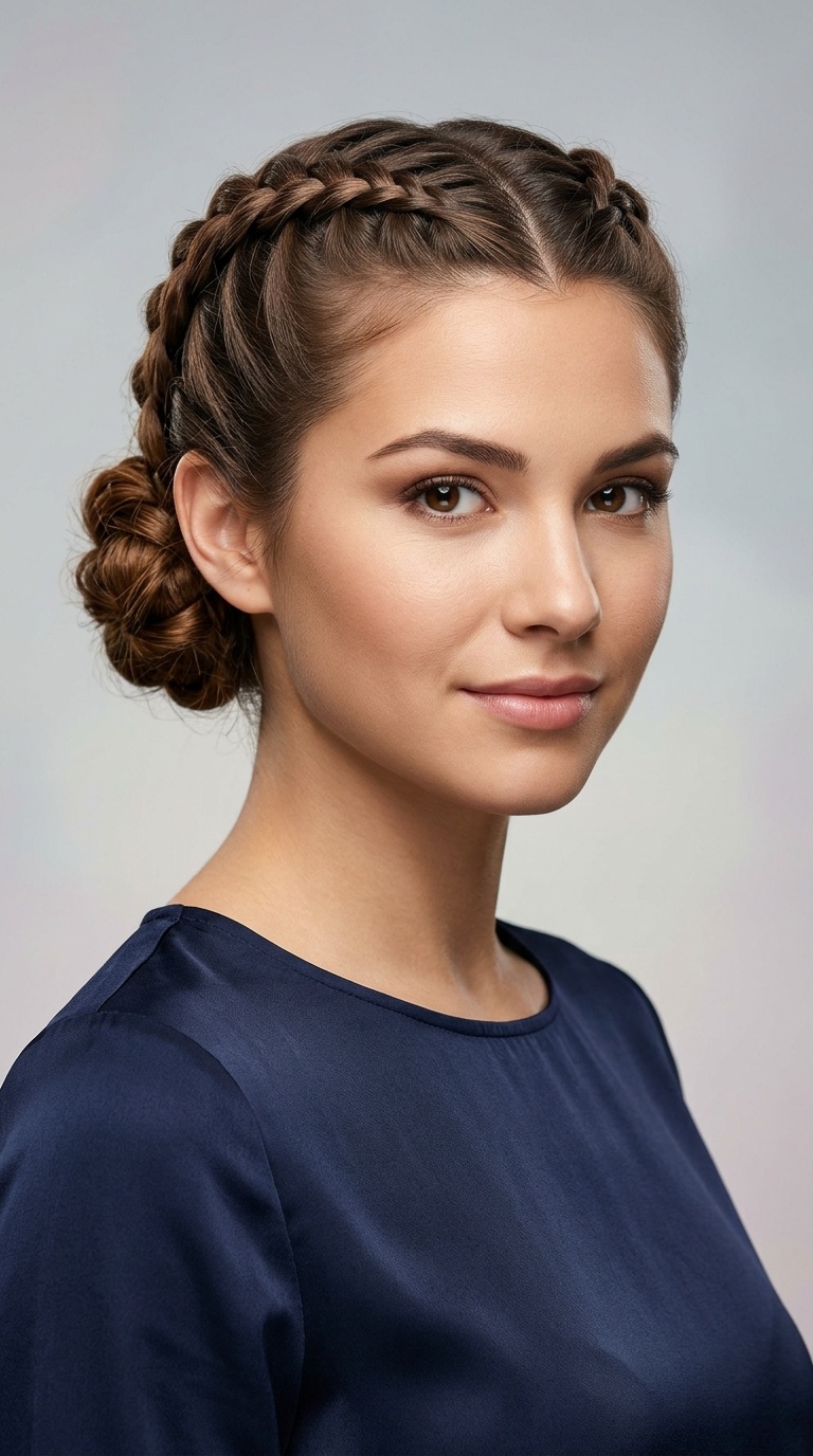 Double Dutch Braid Buns