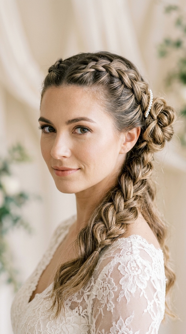 Double Dutch Braid Half-Up