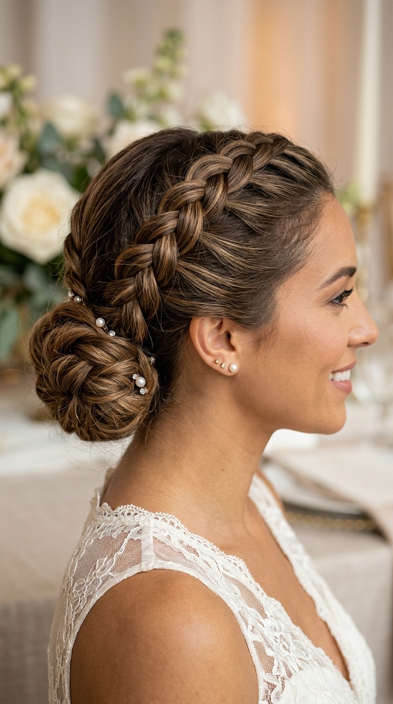 Double Dutch Braid Low Bun