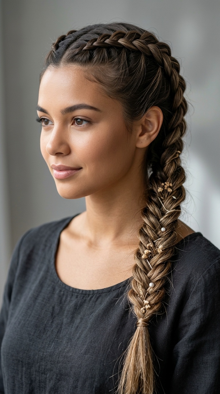 Double Dutch Braid Mermaid Finish