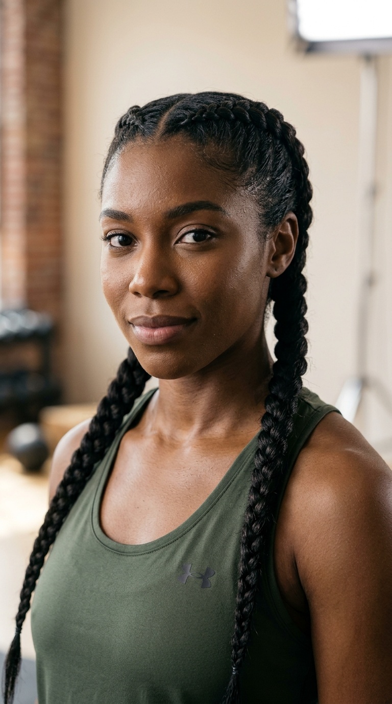 Double Dutch Braid Pigtails