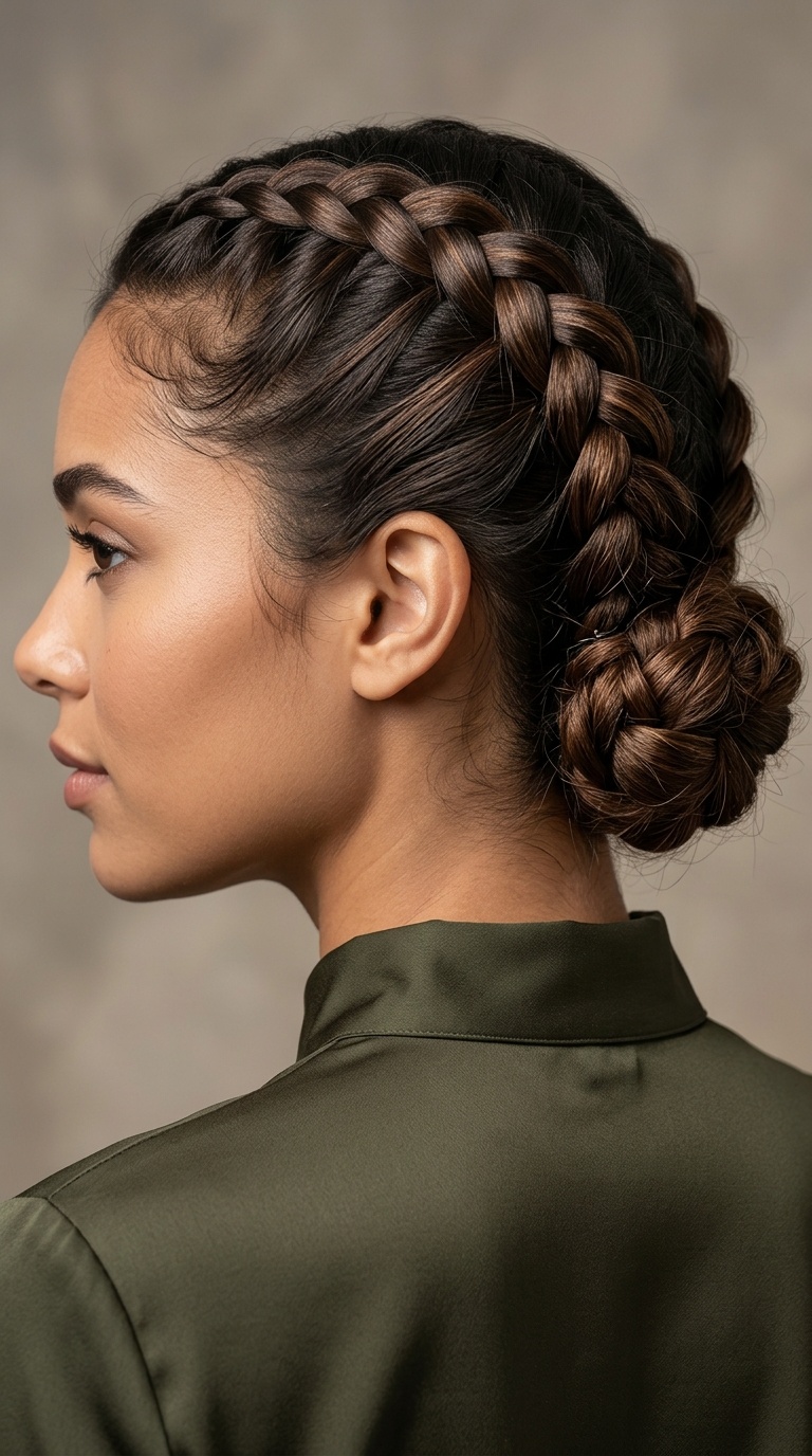 Double Dutch Braid Updo