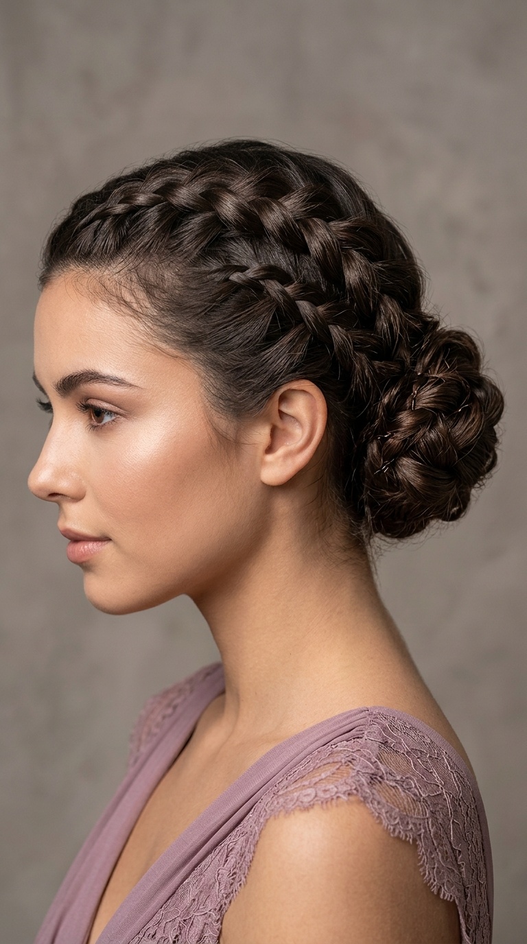 Double Dutch Braid Updo