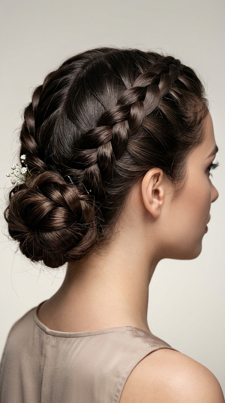 Double Dutch Braided Bun