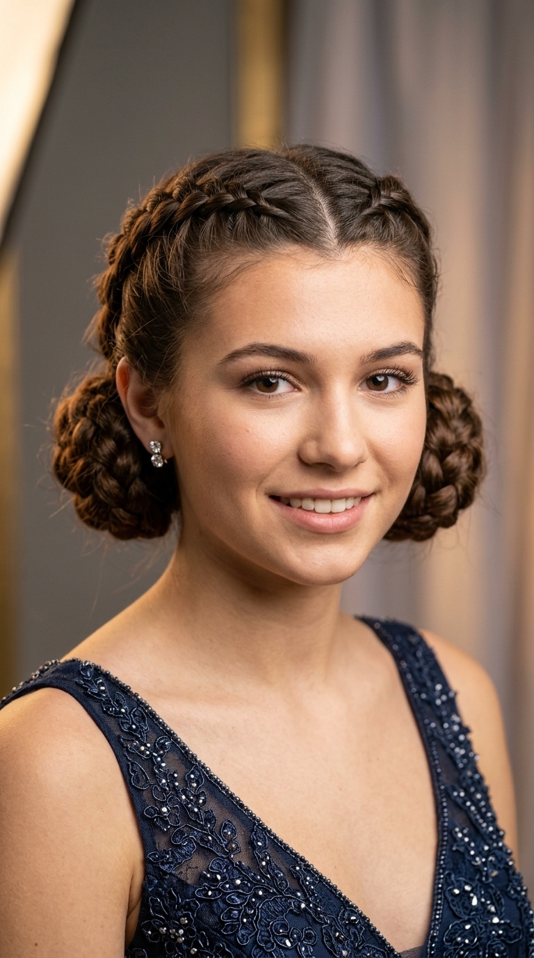 Double Dutch Braided Buns
