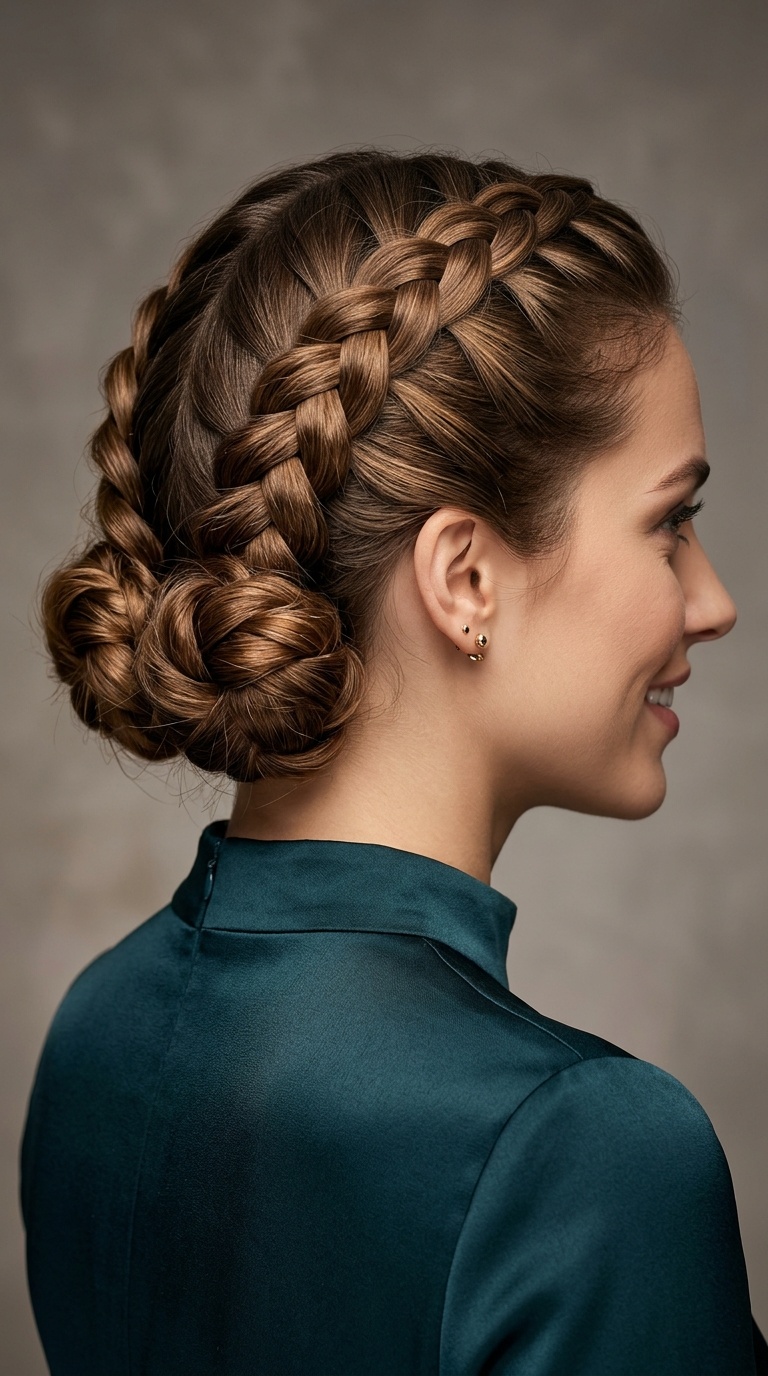 Double Dutch Braided Buns