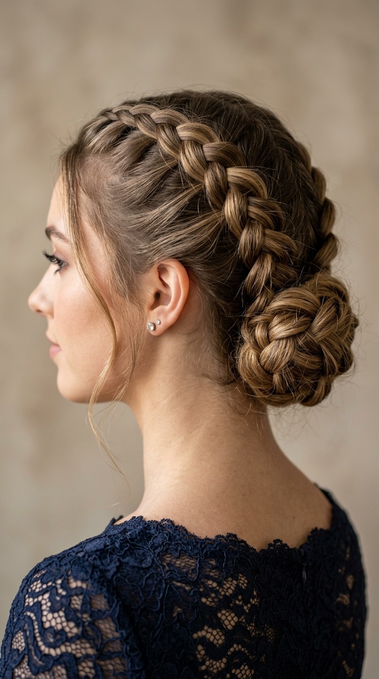 Double Dutch Braided Knot Chignon