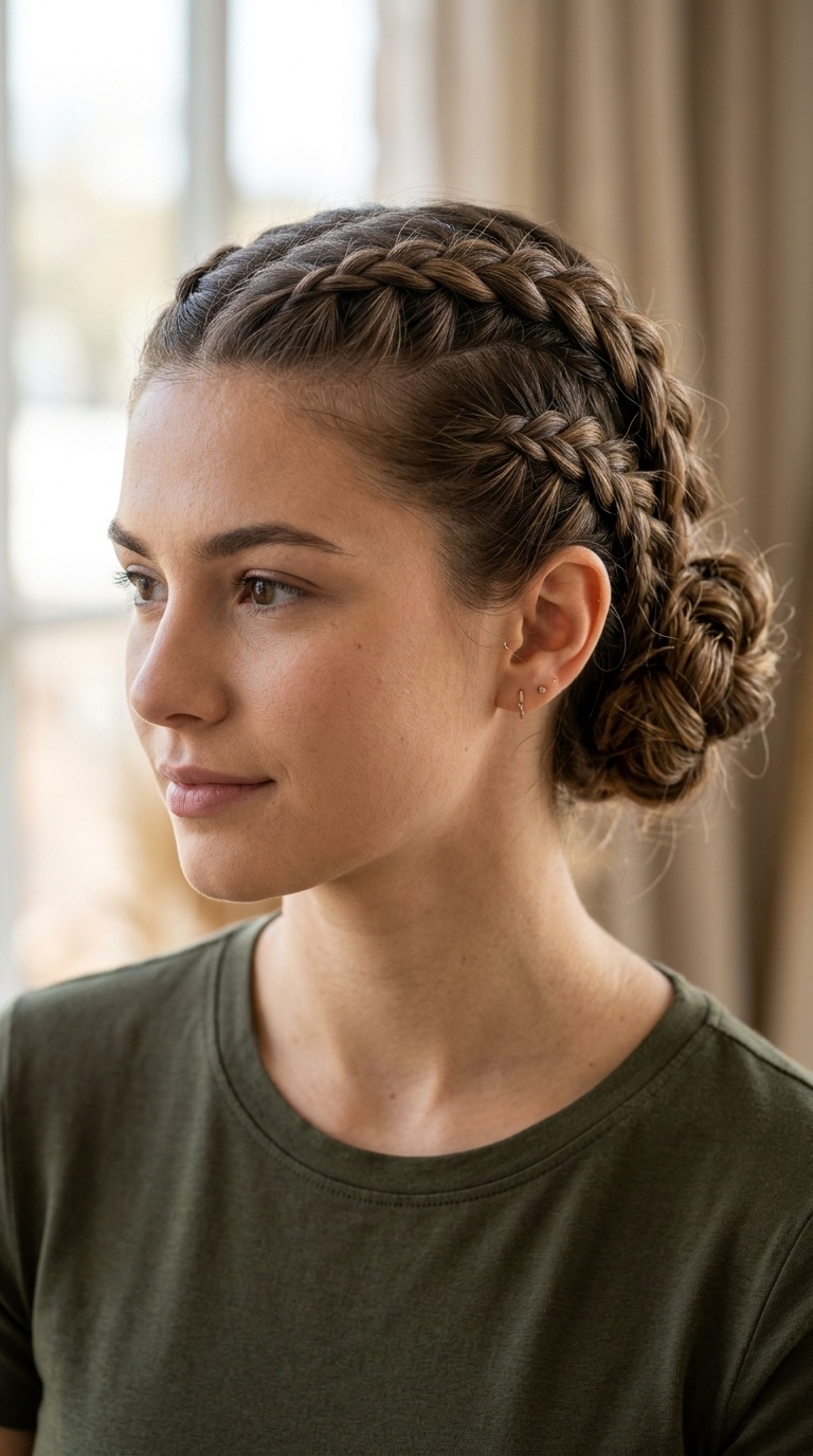 Double Dutch Braided Updo