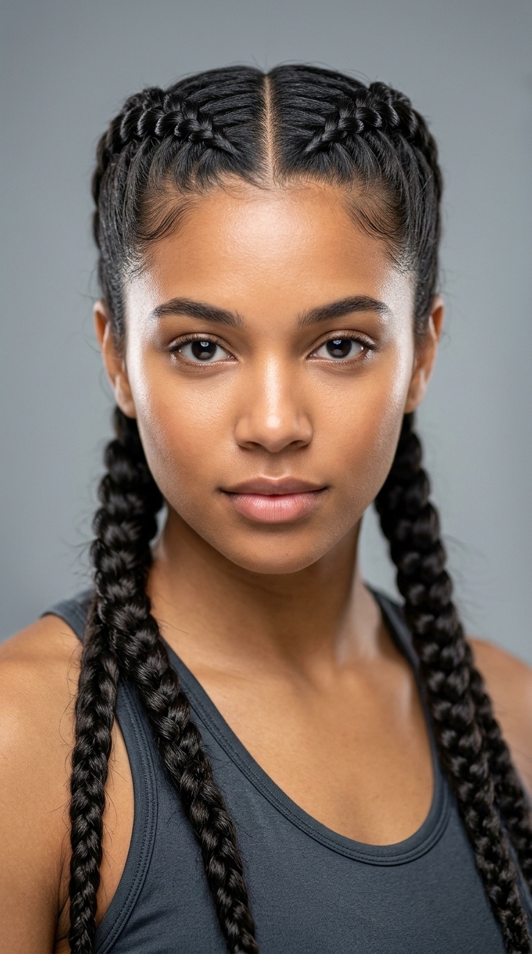 Double Dutch Braids