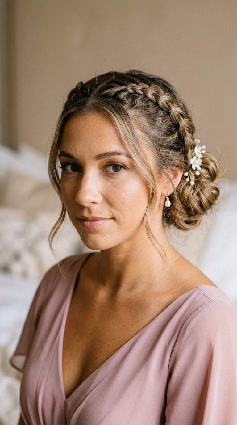 Double Dutch Braids into a Bun