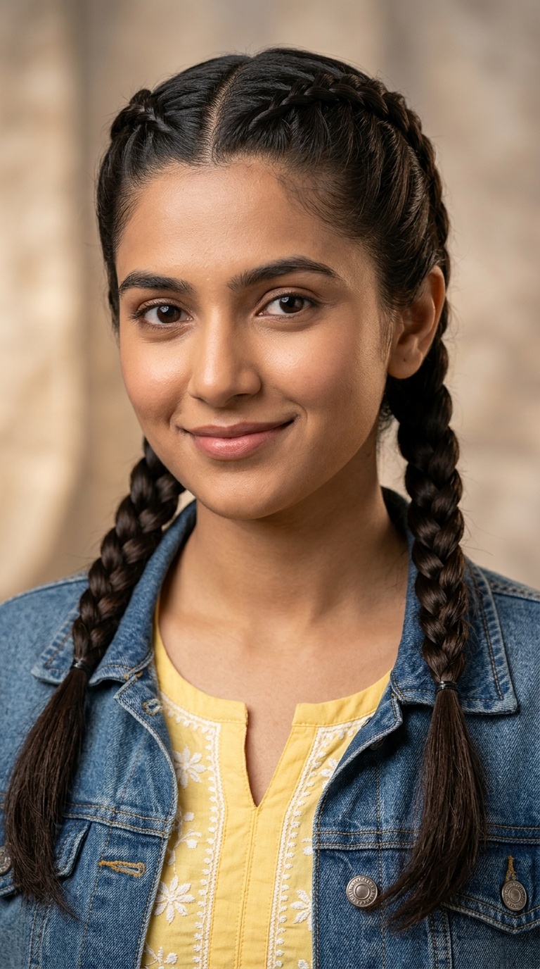 Double Dutch Braids (Pigtails)